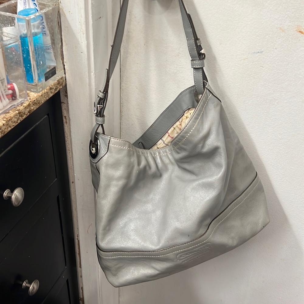 Coach leather tote